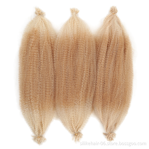 Soft Fluffy Synthetic curl marley braid  Hair Extension Long Afro Kinky Synthetic Springy Marley Crochet Twist Braiding Hair